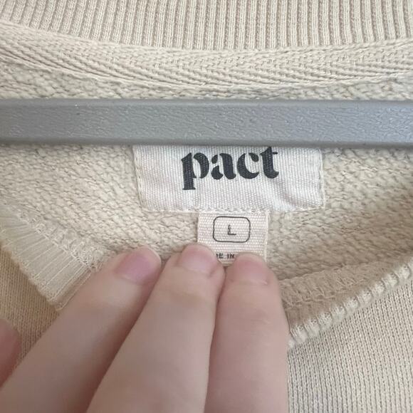 Pact Cheetah Crewneck Sweater Women Large XL Wild Pullover Sweatshirt Cat Animal - Picture 3 of 7